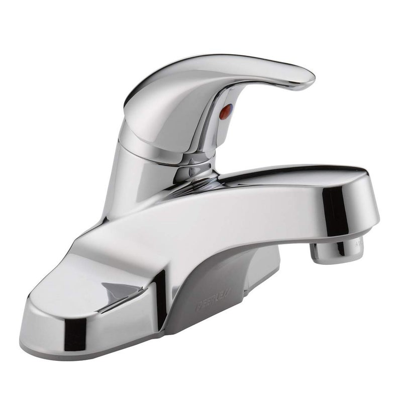 Peerless Centerset Bathroom Faucet Chrome, Bathroom Sink Faucet, Single Handle, Chrome P131LF - Image 1